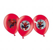 6 ballons spiderman (6 ballons)