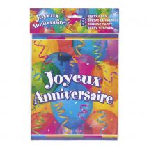 8 sacs cadeaux joyeux anniversaire