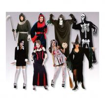Assortiment de 8 costumes Halloween pour adultes (Taille unique)