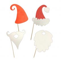 Accessoires sur stick pour photos de Noël