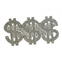 Bague 3 doigts dollars argentés (ARGENT)
