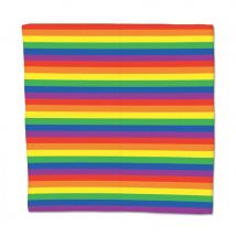 Bandana arc-en-ciel en tissu de 56 x 54.5 cm