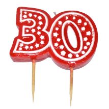 Bougie anniversaire forme n°30 (30)