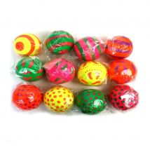Balle à jongler en caoutchouc multicolore