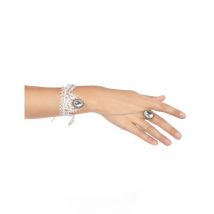 Bague Bracelet en dentelle blanche