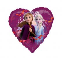 Ballon coeur Elsa et Anna La Reine des Neiges 2