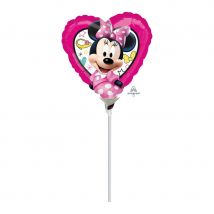 Ballon coeur Minnie de 23 cm