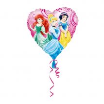 Ballon coeur princesses Disney