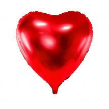 Ballon Coeur Rouge Aluminium 73cm Saint Valentin