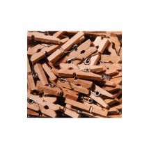 Boite de 50 mini pinces a linge bois