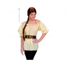 Blouse dame beige (M)