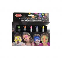 Boîte de crayons de maquillage à l'eau fluo