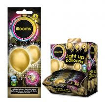 Ballon doré lumineux (Sachet de 1 ballon)