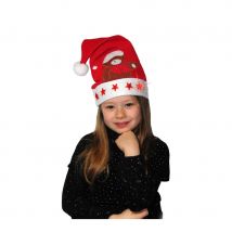 Bonnet de Noël décoré et lumineux pour enfant