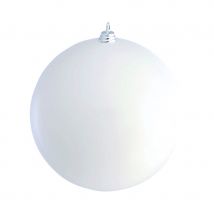 Boule de Noel blanche de 6cm (BLANC)
