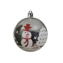 Boule de noël bonhomme de neige de 8cm