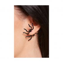 Boucles d'oreille araignée noire (Noire)