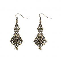 Boucles d'oreilles crâne de pirate