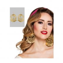 Boucles d'oreilles orientales dorées