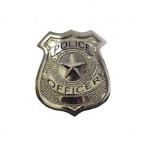 Badge de police en métal