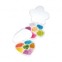 Boite de perles bijoux en verre