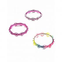 Bracelet de petites fleurs pailletées pour enfant