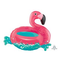 Ballon en forme de bouée flamant rose, 76cm