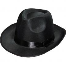 Borsalino en satin noir