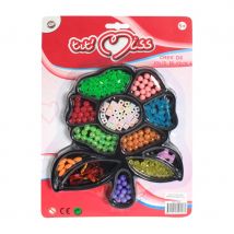 Boite fleur avec perles pour création de bijoux