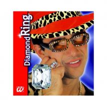 Bague gros diamant (faux)