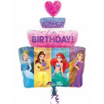 Ballon gâteau Princesses Disney de 71cm