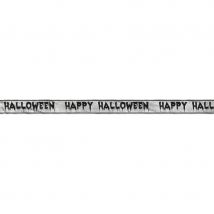 Bannière Happy Halloween sur fond de toiles 274cm