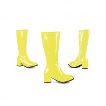 Bottes jaunes brillantes pour enfant (30)