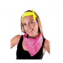 Bandana Jaune Fluo Adulte Style Années 90 (Jaune)