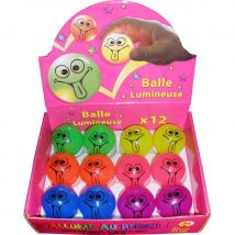 Balle lumineuse rebondissante smiley