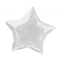 Ballon métal alu en étoile argent (ARGENT)