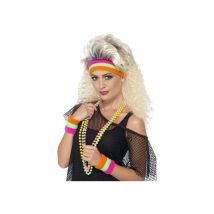 Bandeaux multicolores. Tête et bracelets