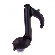 Ballon note de musique de 45cm, en alu noir