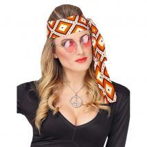 Bandeau orange motifs années 70