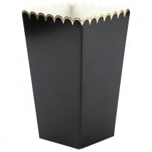 Boite pop corn noir, par 8