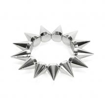 Bracelet punk de longs clous argentés