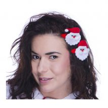 Barrettes Père Noël à cheveux