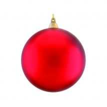 Boule rouge de Noel 10cm (ROUGE)