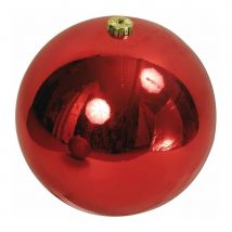 Boule rouge de Noel de 10cm, brillante