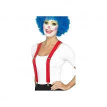 Bretelles rouges de clown (Rouge)