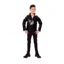 Blouson rock noir en simili cuir pour enfant (10/12 ans)