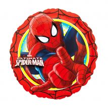 Ballon rond plat spiderman