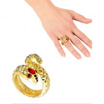 Bague serpent dorée