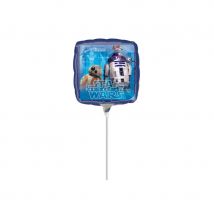 Ballon Star Wars carré recto verso de 23 cm
