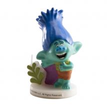 Bougie Trolls décorative de 7,5cm (Bleu)